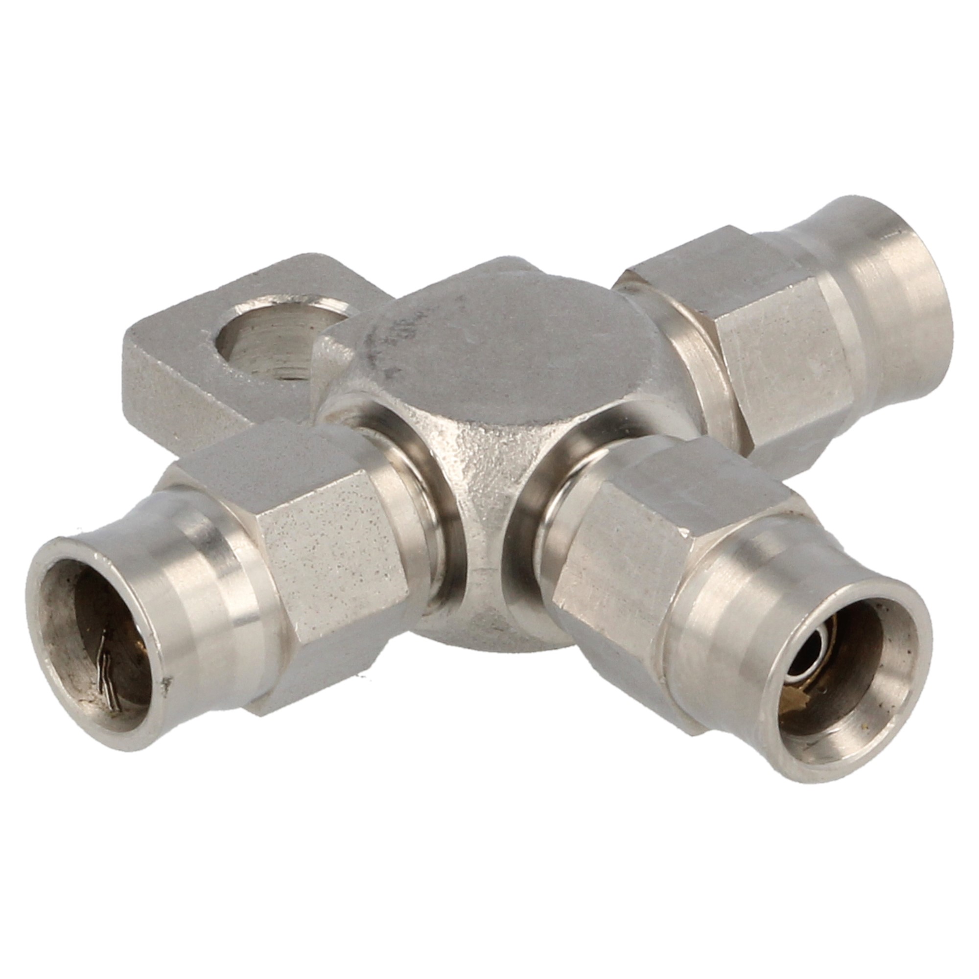 QSP T-Stück Edelstahl Female Dash 3 / AN3 für PTFE-Schlauch