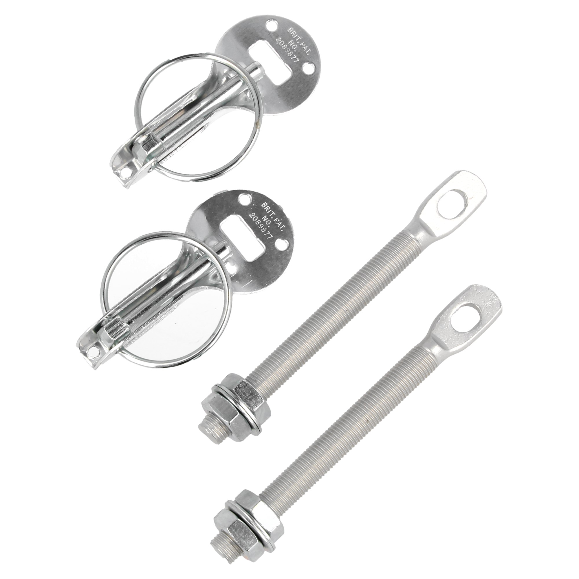 QSP Hoodpins Aluminium universal silber