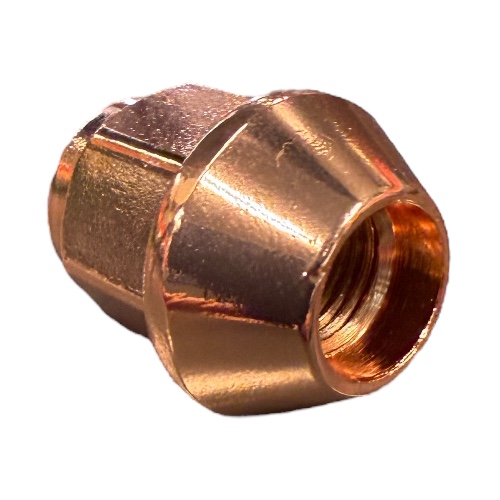 QSP Radmutter kupferbeschichtet konisch M12x1.25 60 Grad 19mm
