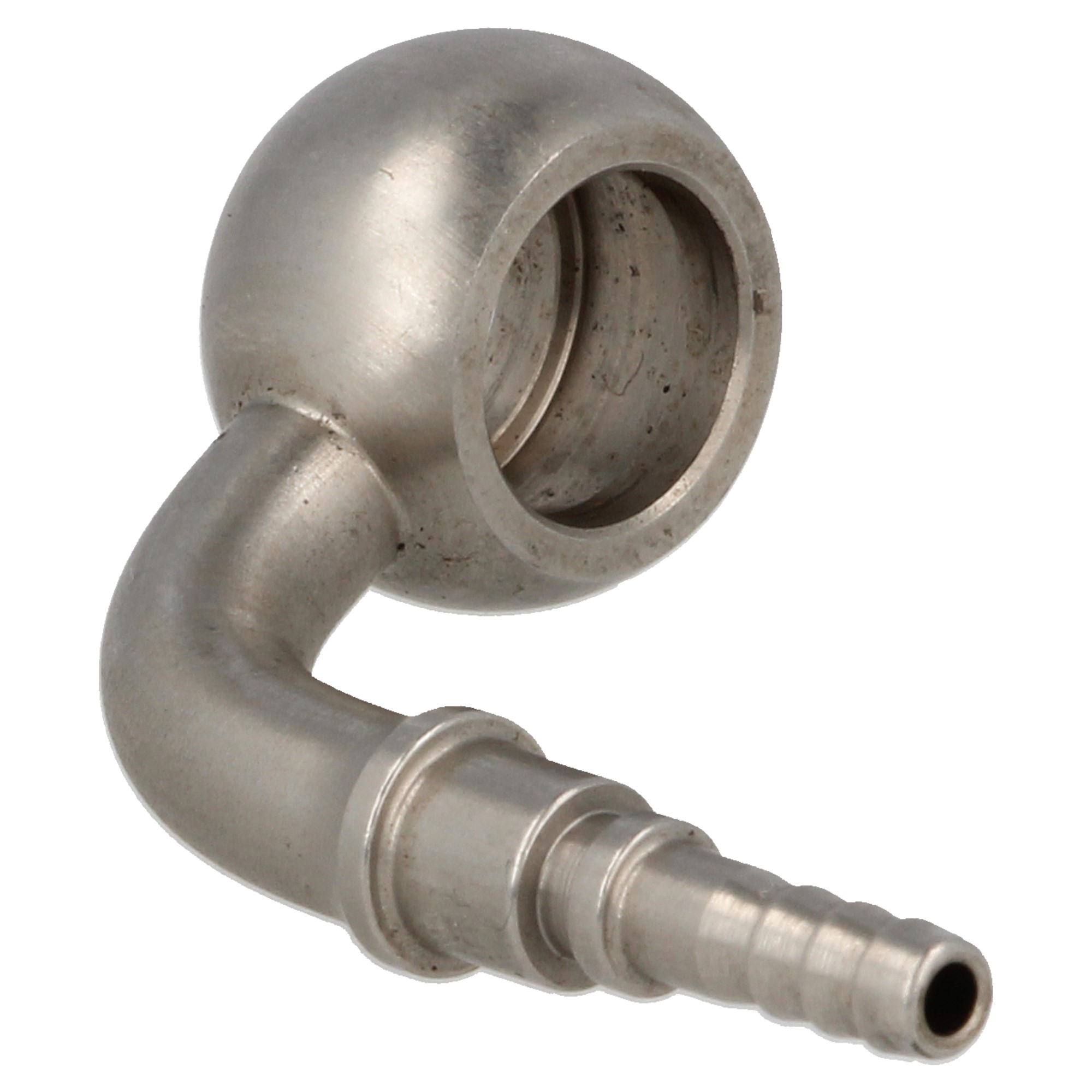 QSP Schrumpfschlauch Adapter Banjo 90° Edelstahl Dash 3 / AN3