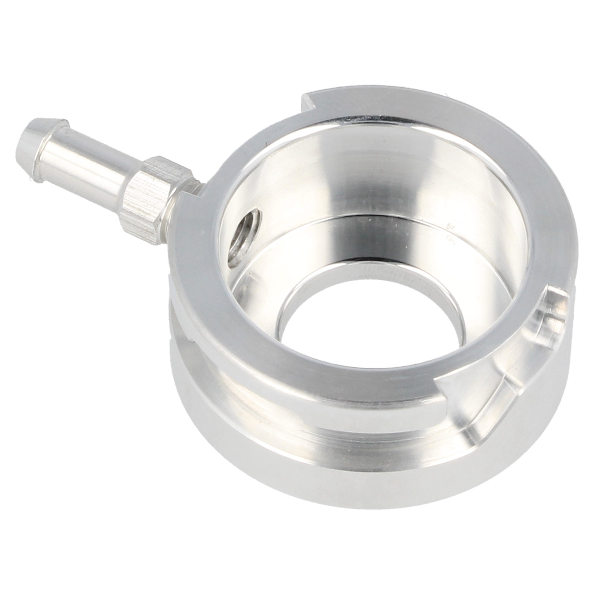 QSP Aluminium Kühler Einschweißstutzen 32 mm Japan Style silber