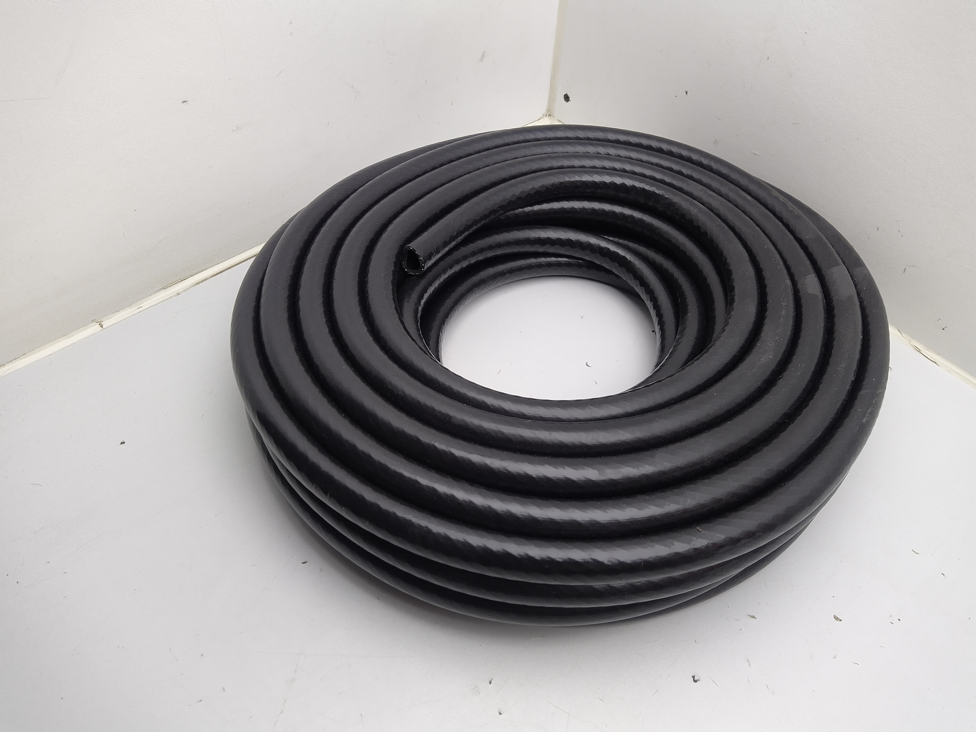 14mm Silikon Unterdruckschlauch verstärkt schwarz