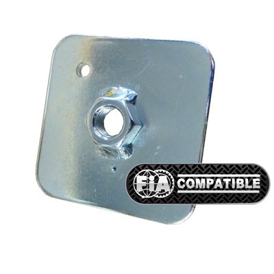 QSP Gegenplatte für Gurtöse 65x65x3 mm | 7/16-20 UNF | FIA-kompatibel
