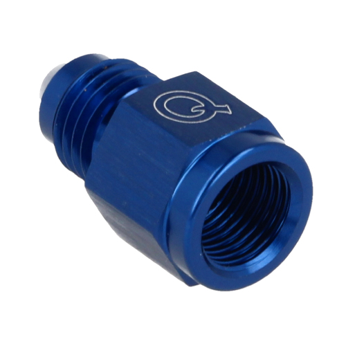 QSP Adapter Dash 4 / AN4 Male auf 1/8 NPT Female blau