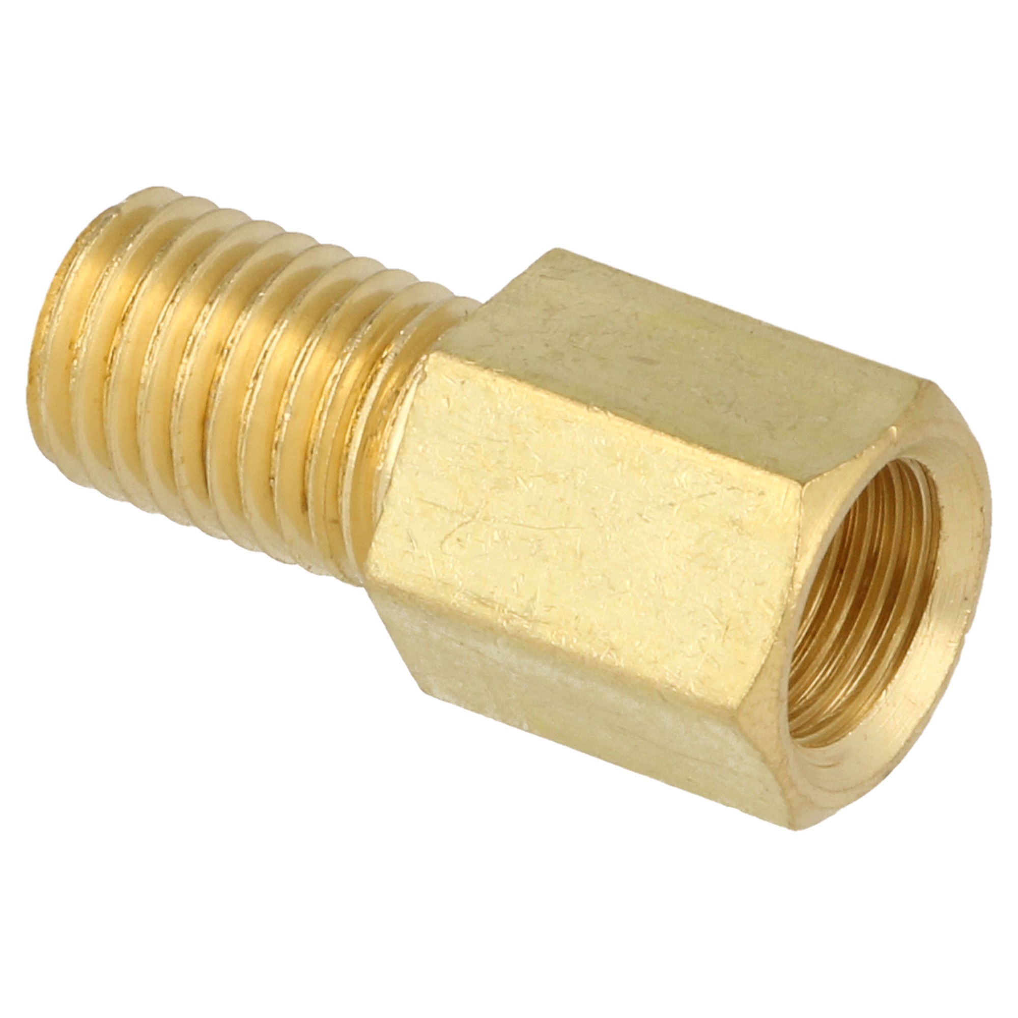 QSP Adapter für Bremse Messing M10x1.0 Female auf M10x1.25 Male