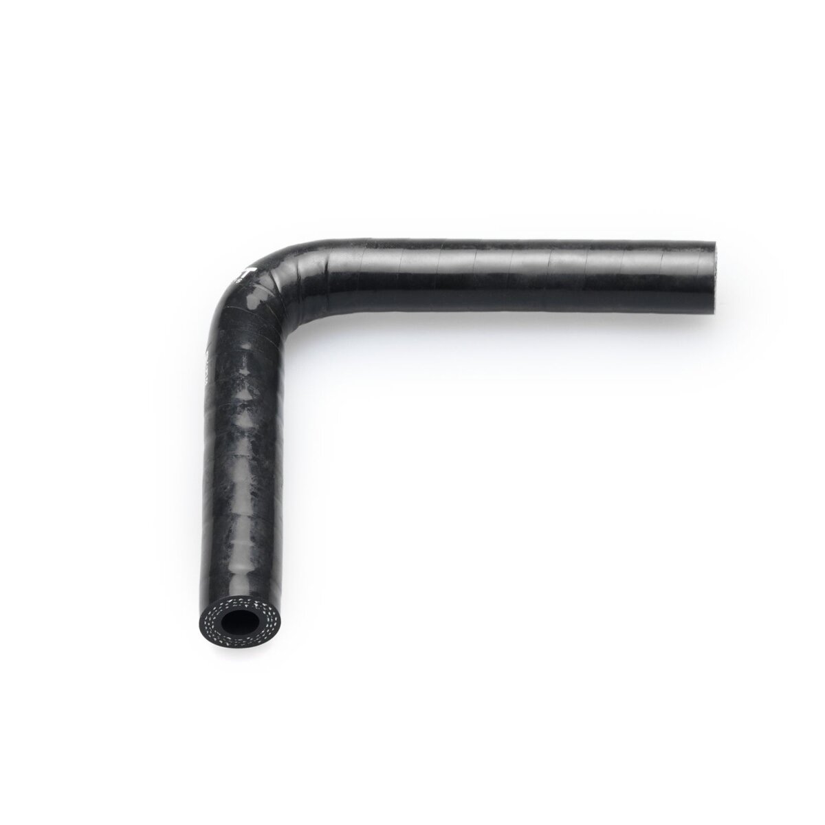 Silikonbogen 90°, 8mm, schwarz