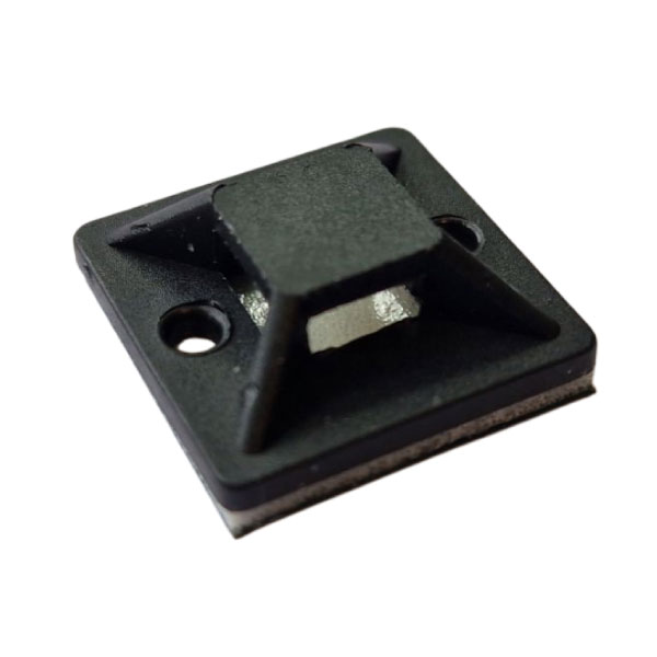 QSP selbstklebende Kabelbinderhalter 17 x 17 mm bis 4,8 mm schwarz 10 Stück