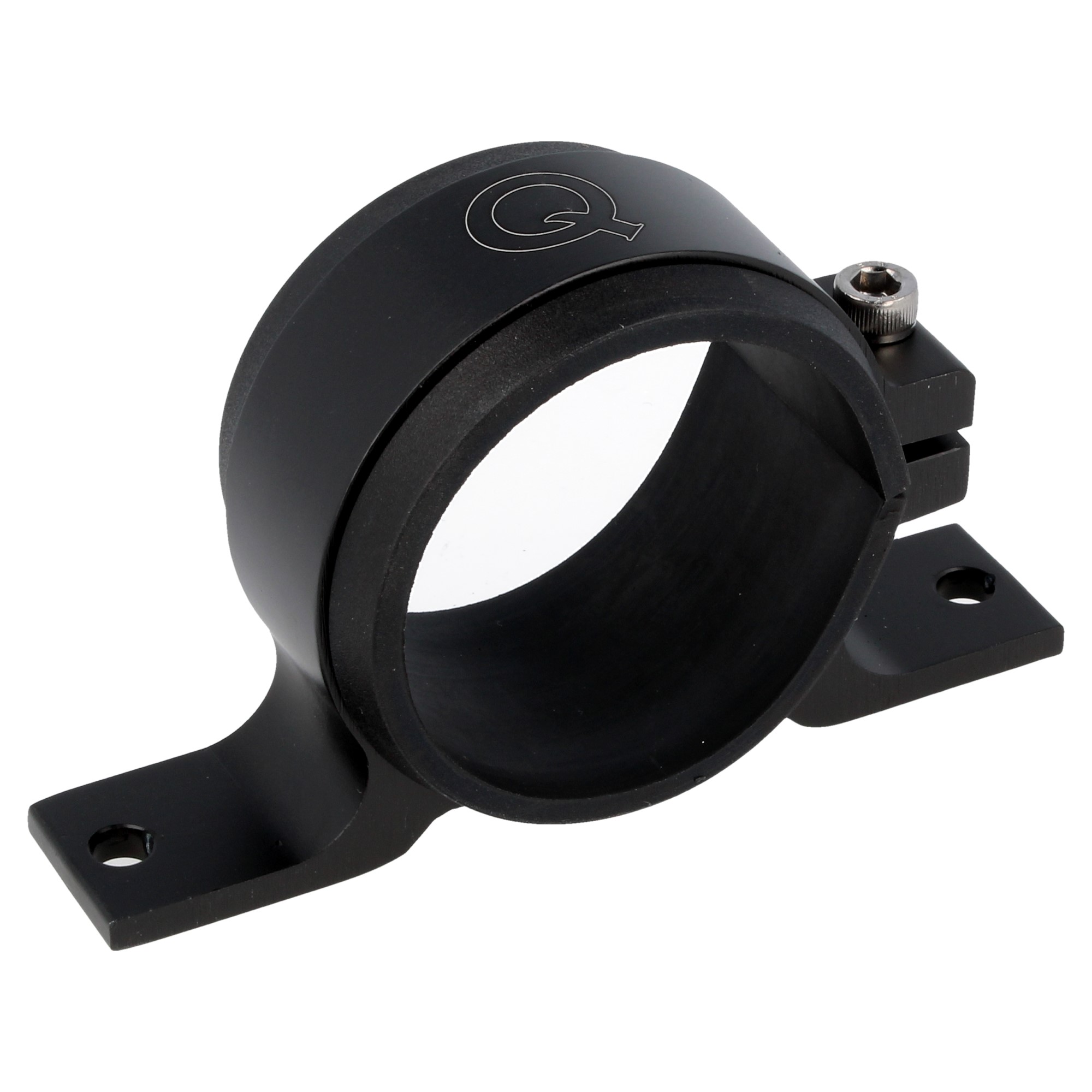 QSP Einzelhalter für Kraftstoffpumpe Benzinpumpe 044 Aluminium schwarz