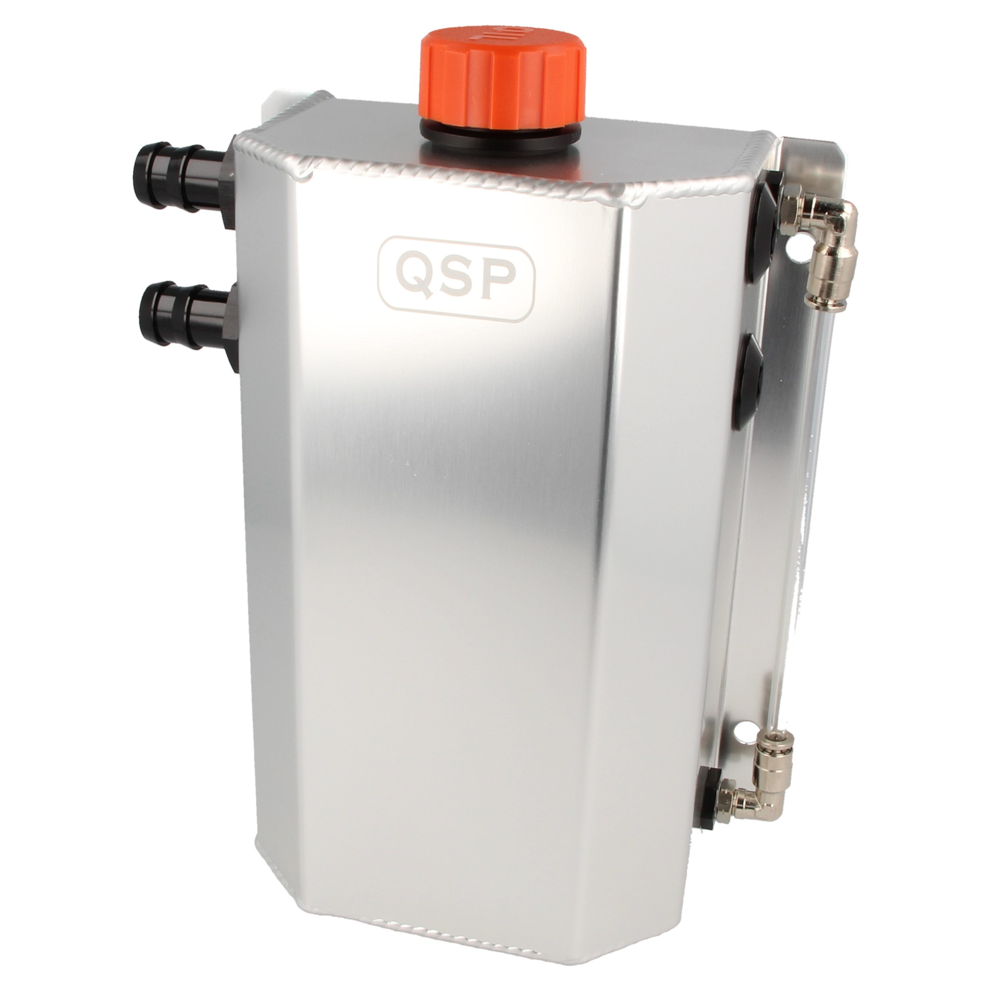 QSP Aluminium Öl Catchtank 2 Liter AN10 Dash 10 silber