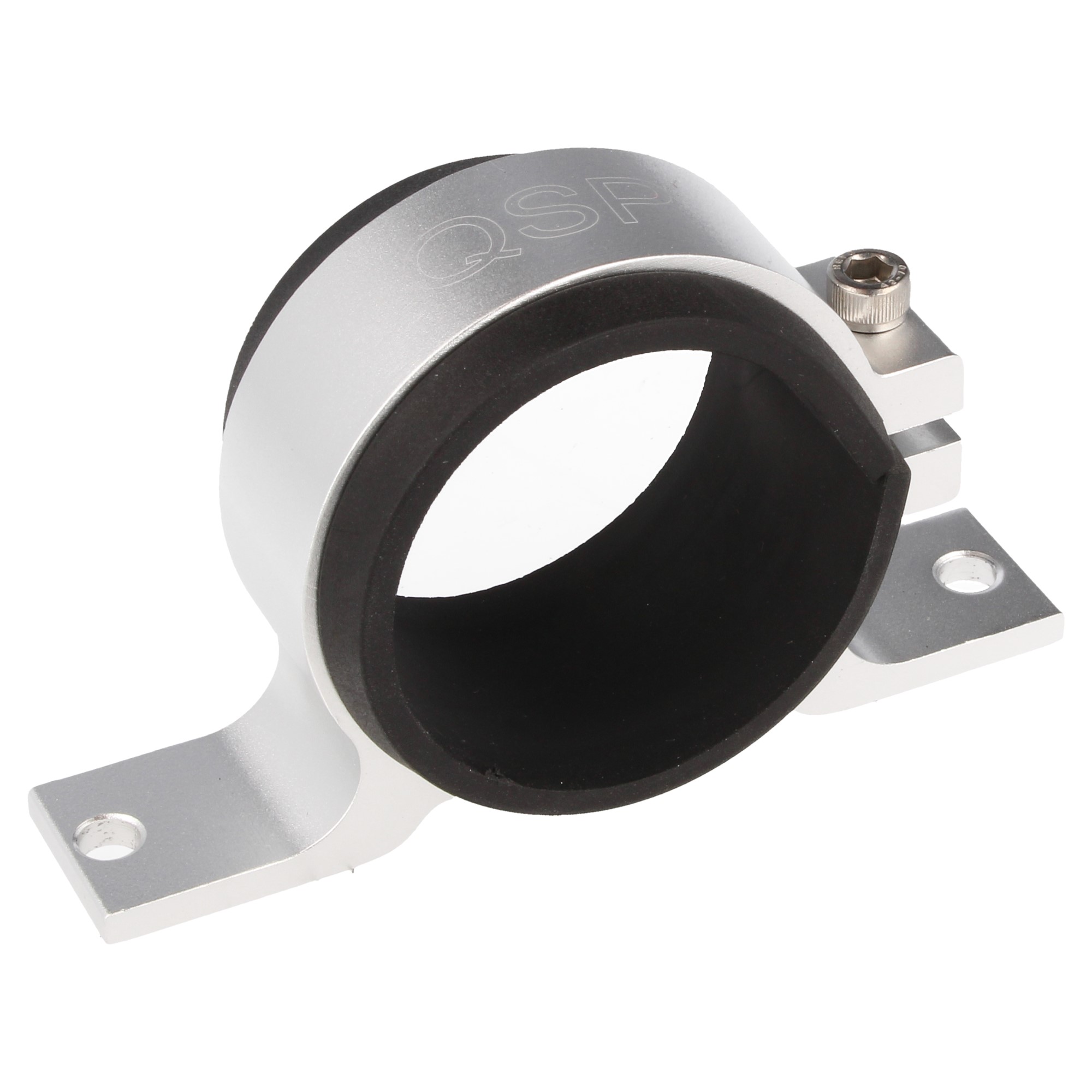 QSP Einzelhalter für Kraftstoffpumpe Benzinpumpe 044 Aluminium silber