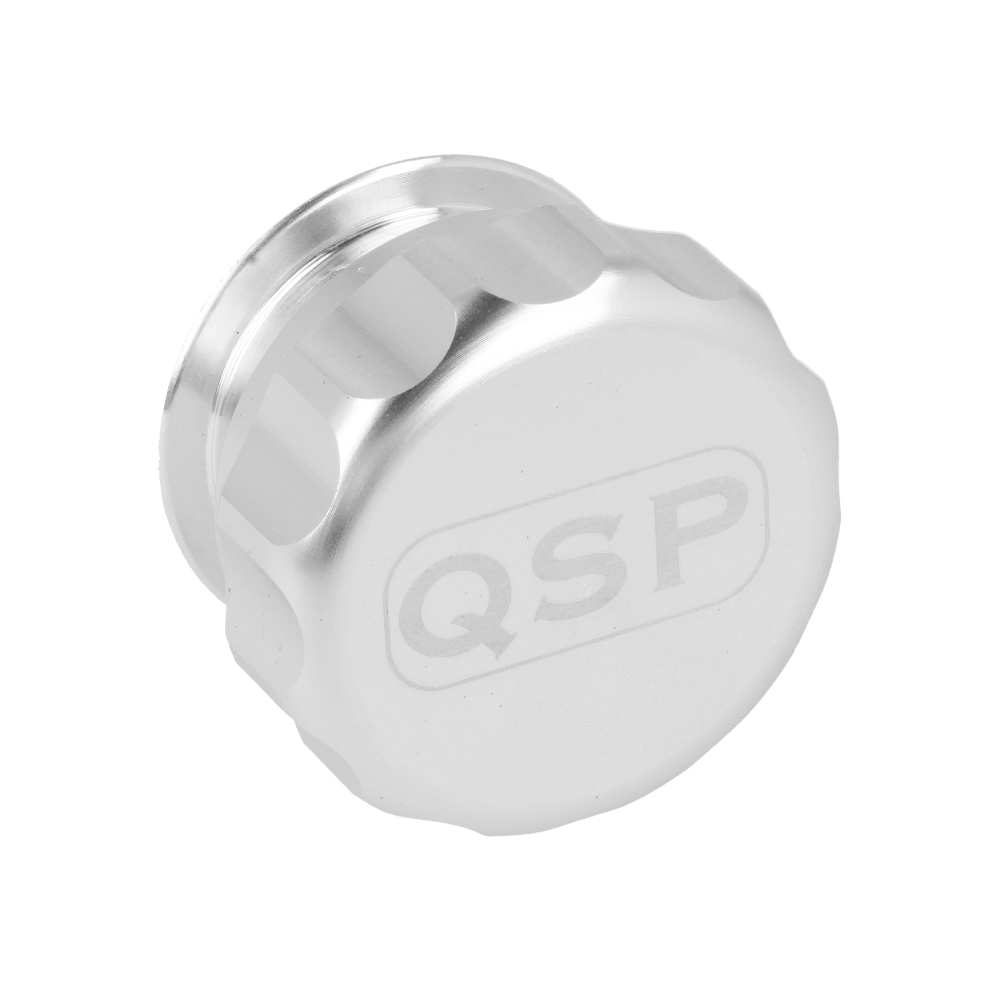QSP Aluminium Einschweißstutzen 38 mm für Kraftstoff silber