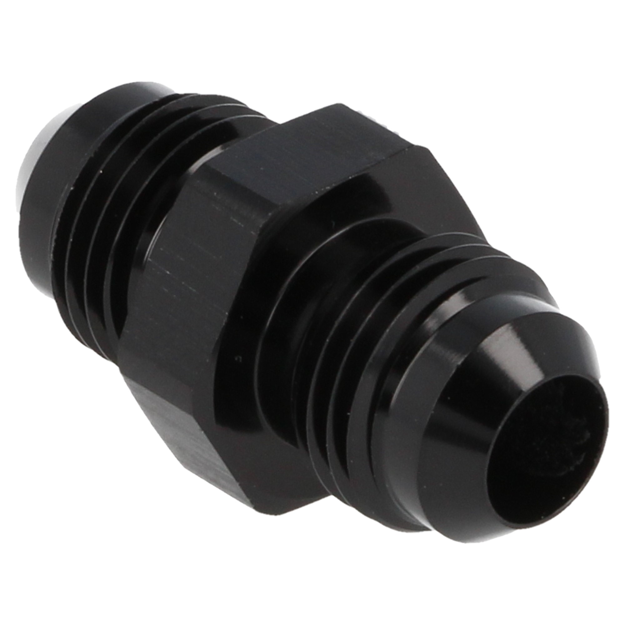 QSP Aluminium Adapter männlich gerade AN12 Dash 12 schwarz