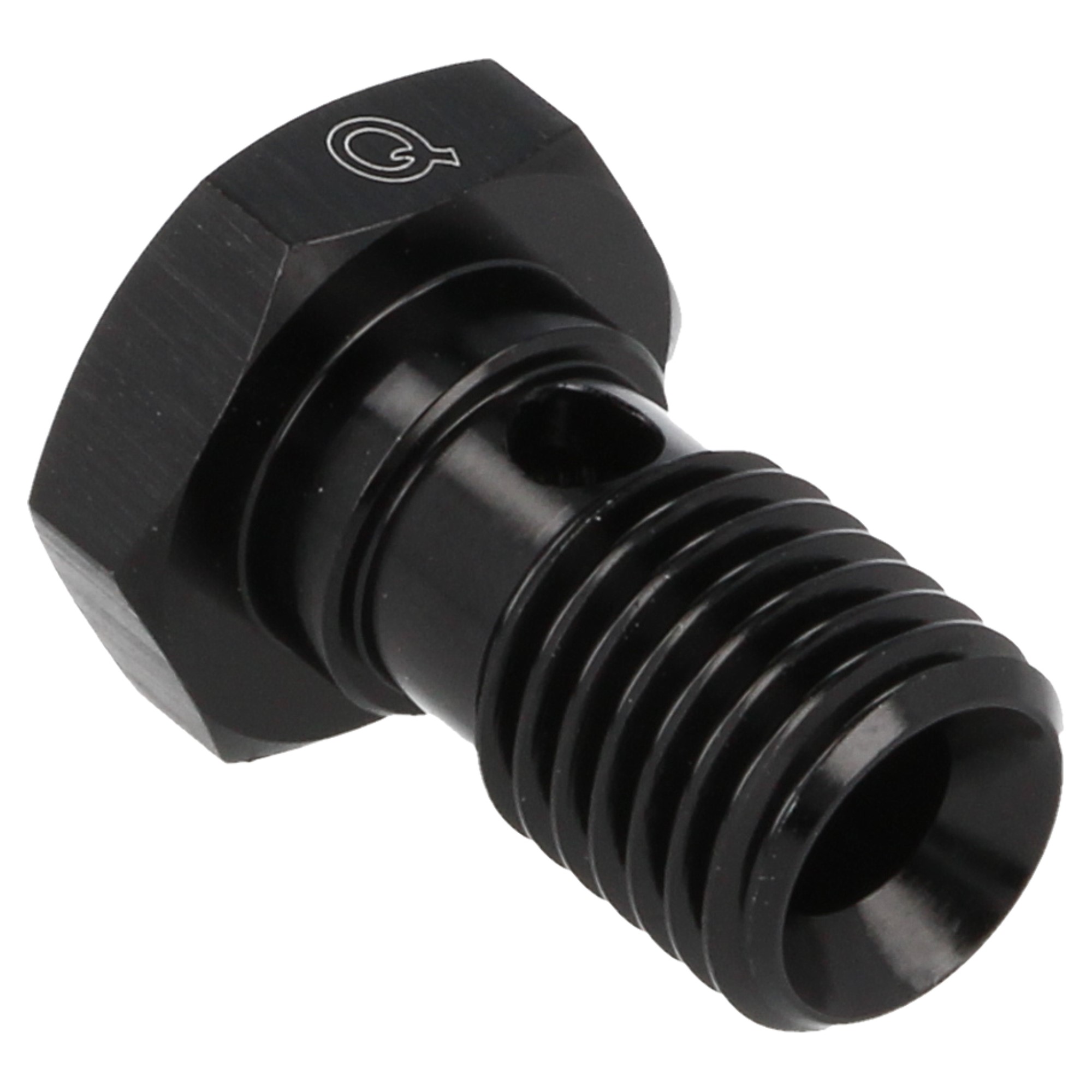 QSP Aluminium banjo bolt M14 x 1.25 schwarz