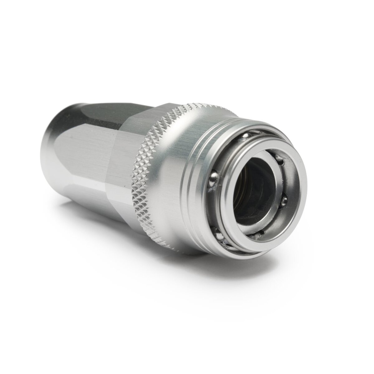Quick Click Schlauchanschluss Fitting weiblich Dash 8 / -08 AN - gerade - silber matt