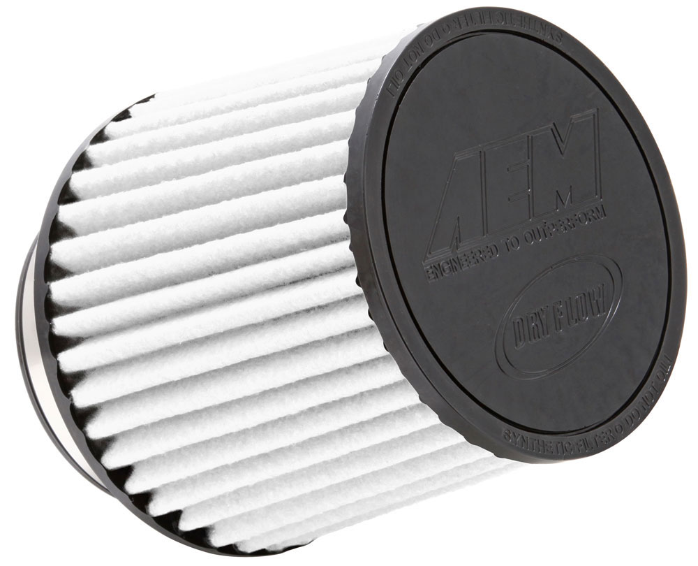 AEM DryFlow Sportluftfilter 89mm 3,5 Zoll Anschluss 133mm hoch konisch