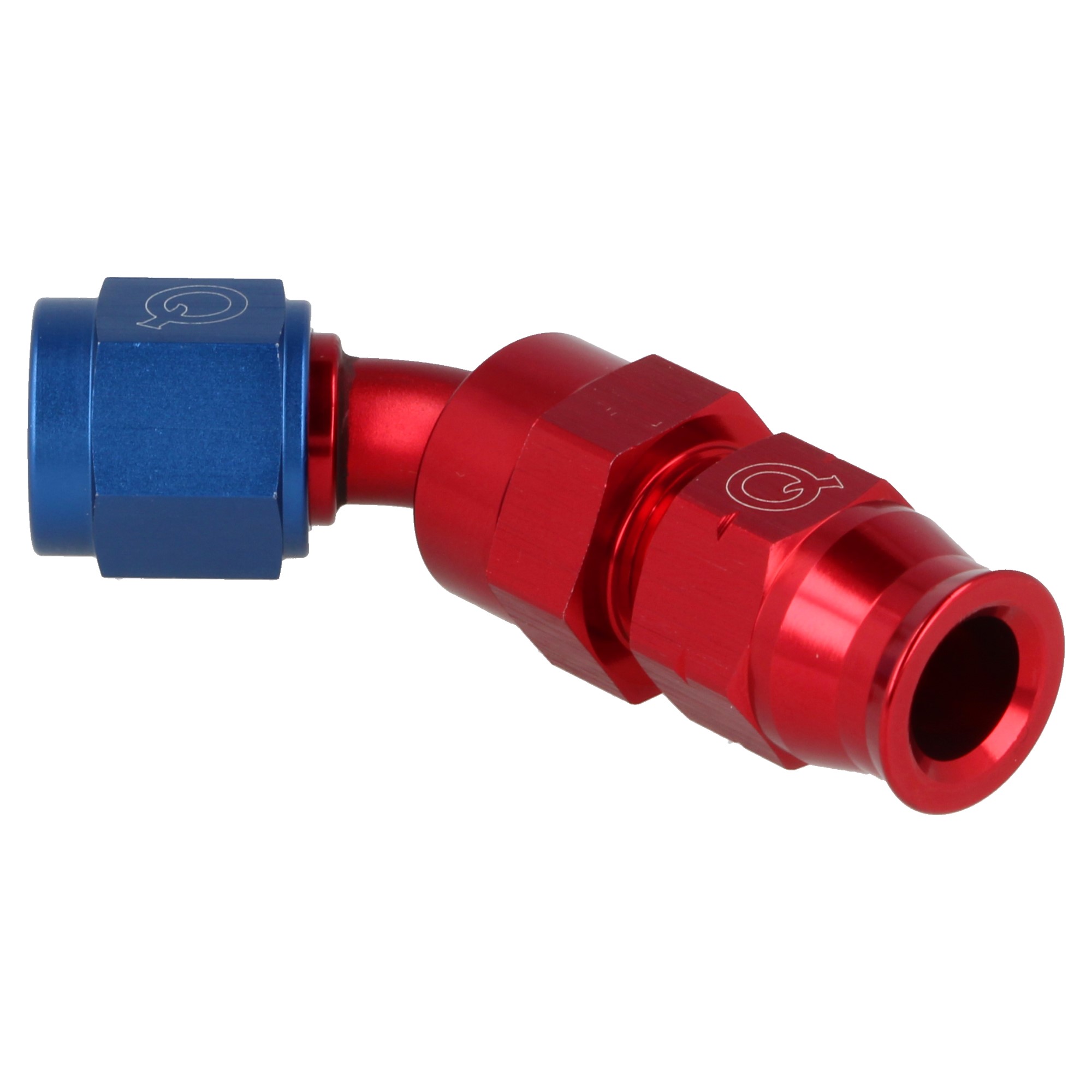 QSP Aluminum Rohr Adapter weiblich 45° AN6 Dash 6 - 7.94 mm