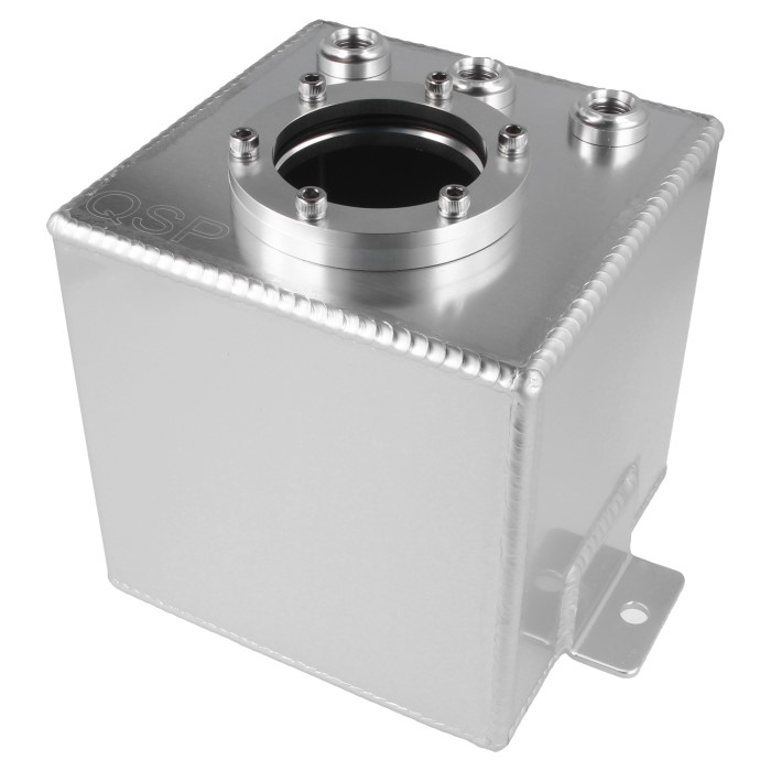 QSP Aluminium Catchtank Benzin Einspritzpumpe 1 Liter silber AN6