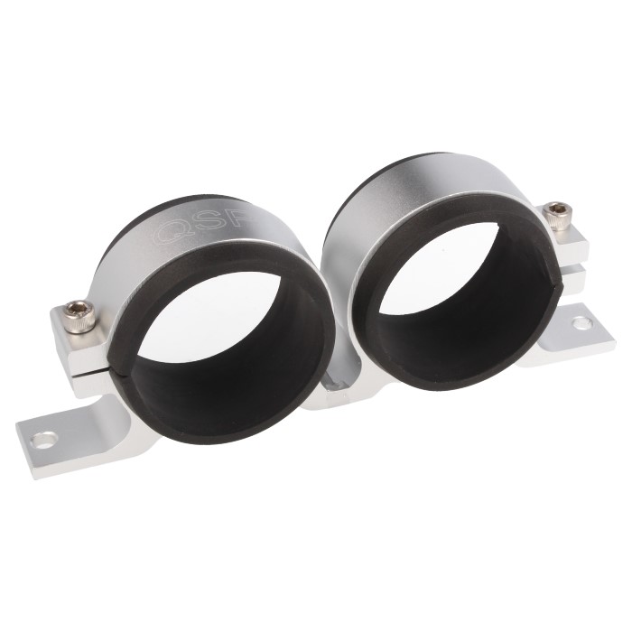 QSP Doppelhalter für Kraftstoffpumpen 044 Aluminium silber