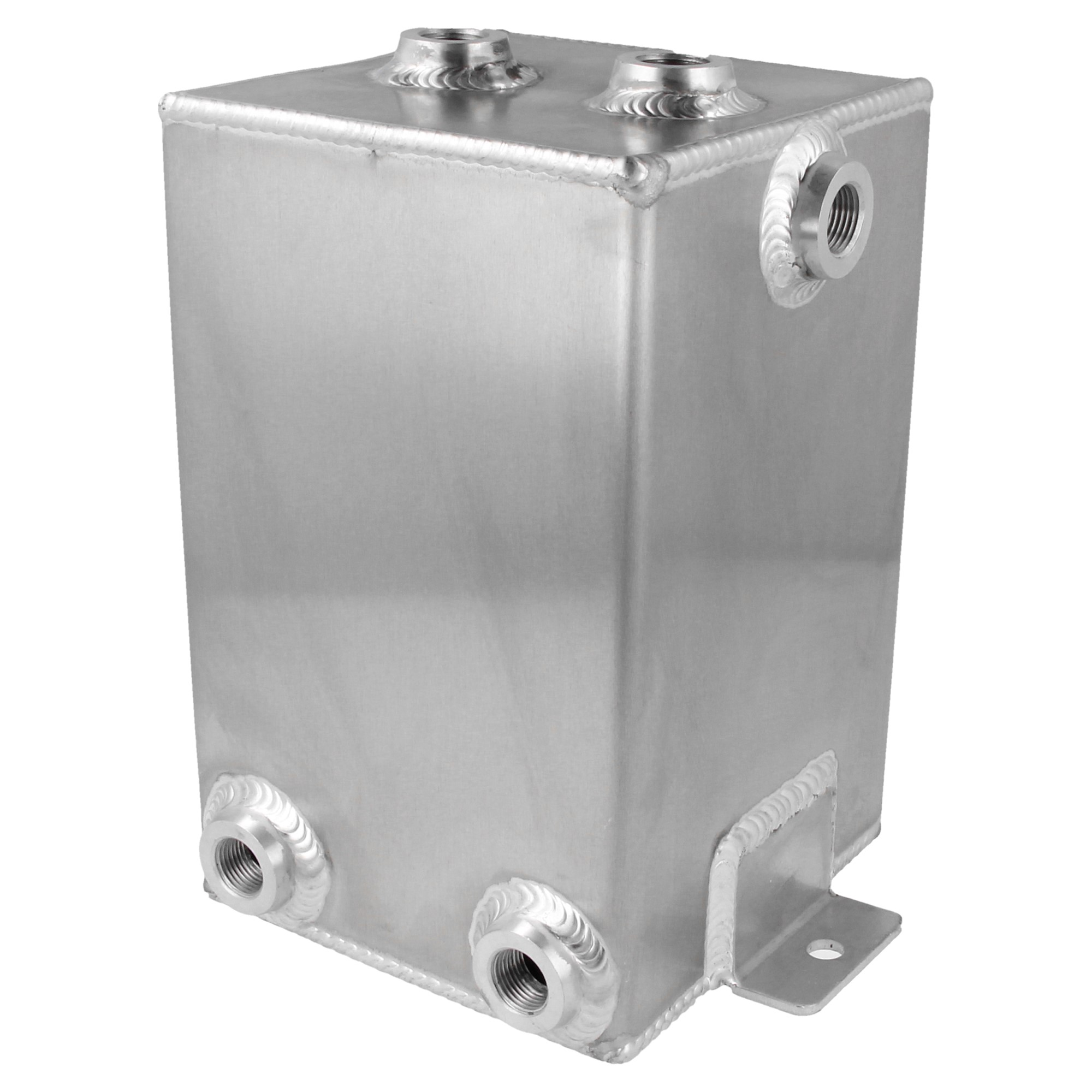 QSP Aluminium Catchtank Benzin 3 Liter 6x 3/8 NPT silber