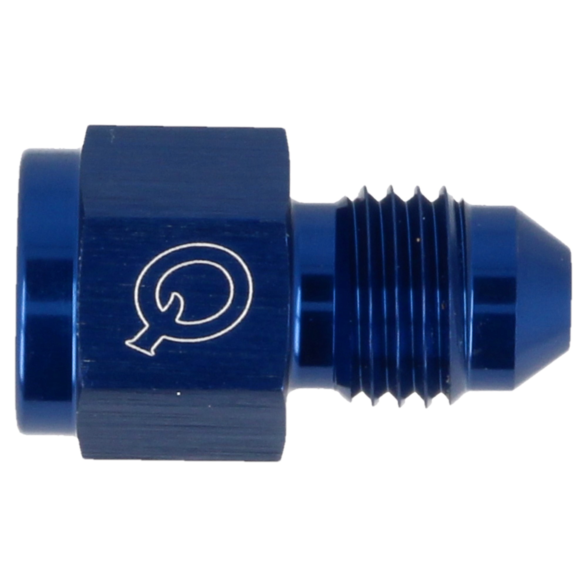 QSP Adapter Dash 4 / AN4 Male auf 1/8 NPT Female blau