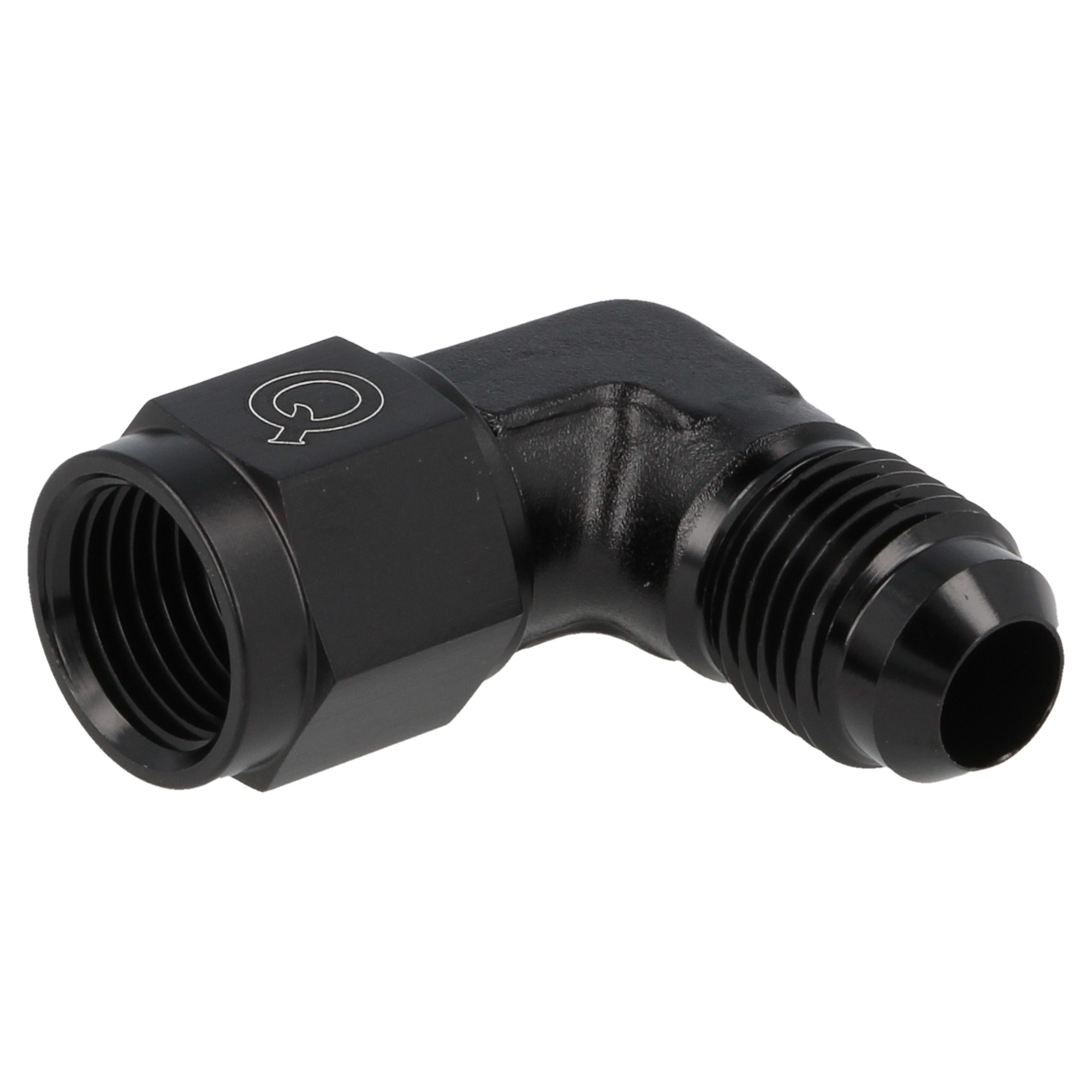 QSP Adapter drehbar weiblich / männlich 90° AN10 Dash 10 schwarz