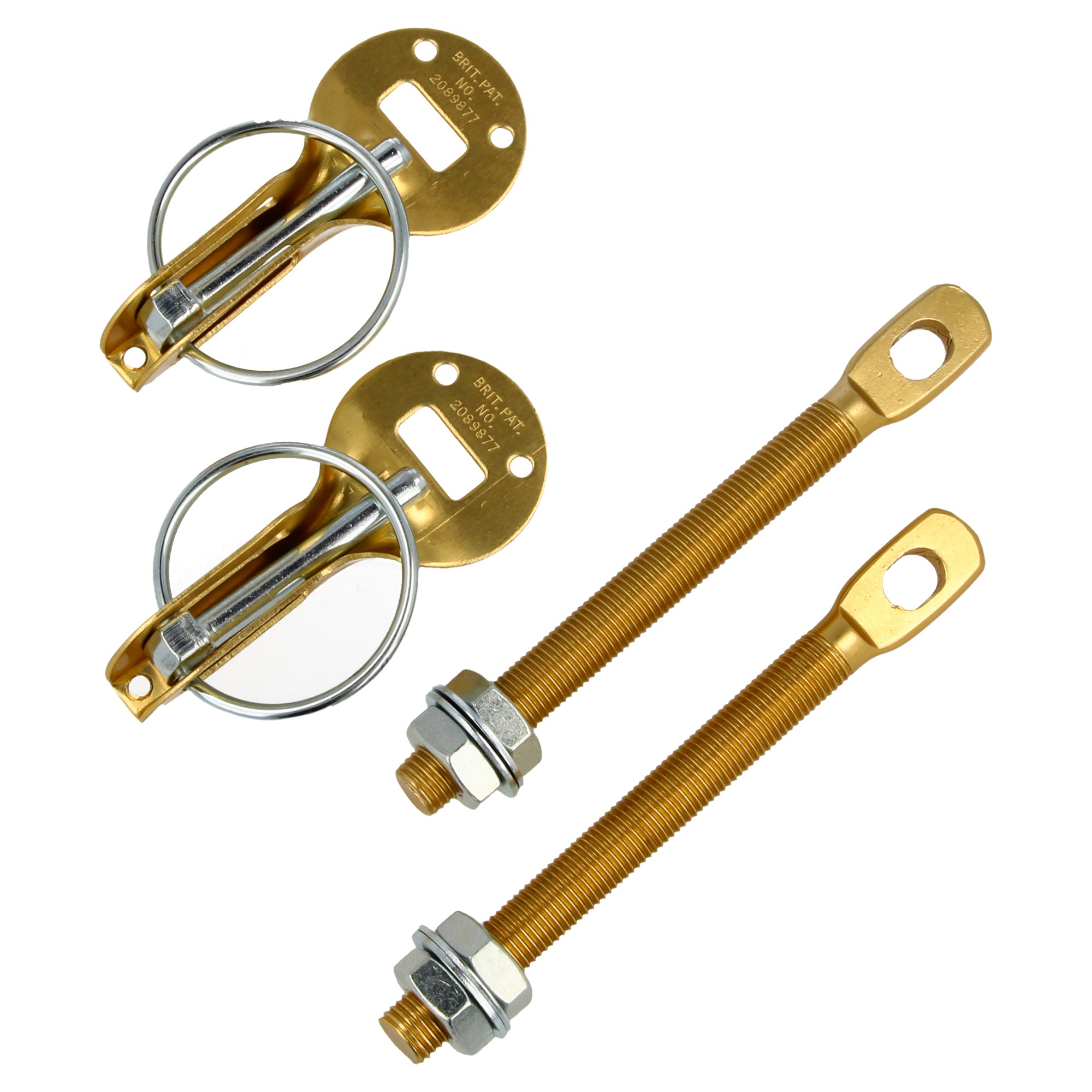 QSP Hoodpins Aluminium universal gold