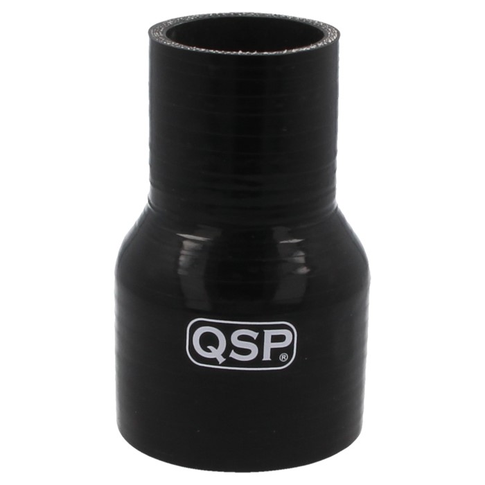 QSP Silikonschlauch Reduzierung  - Kraftstoff- und ölbeständig - 57-51mm - Schwarz