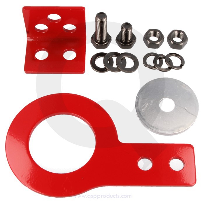 QSP Abschleppöse Quick Release Pull 17 cm rot Metall