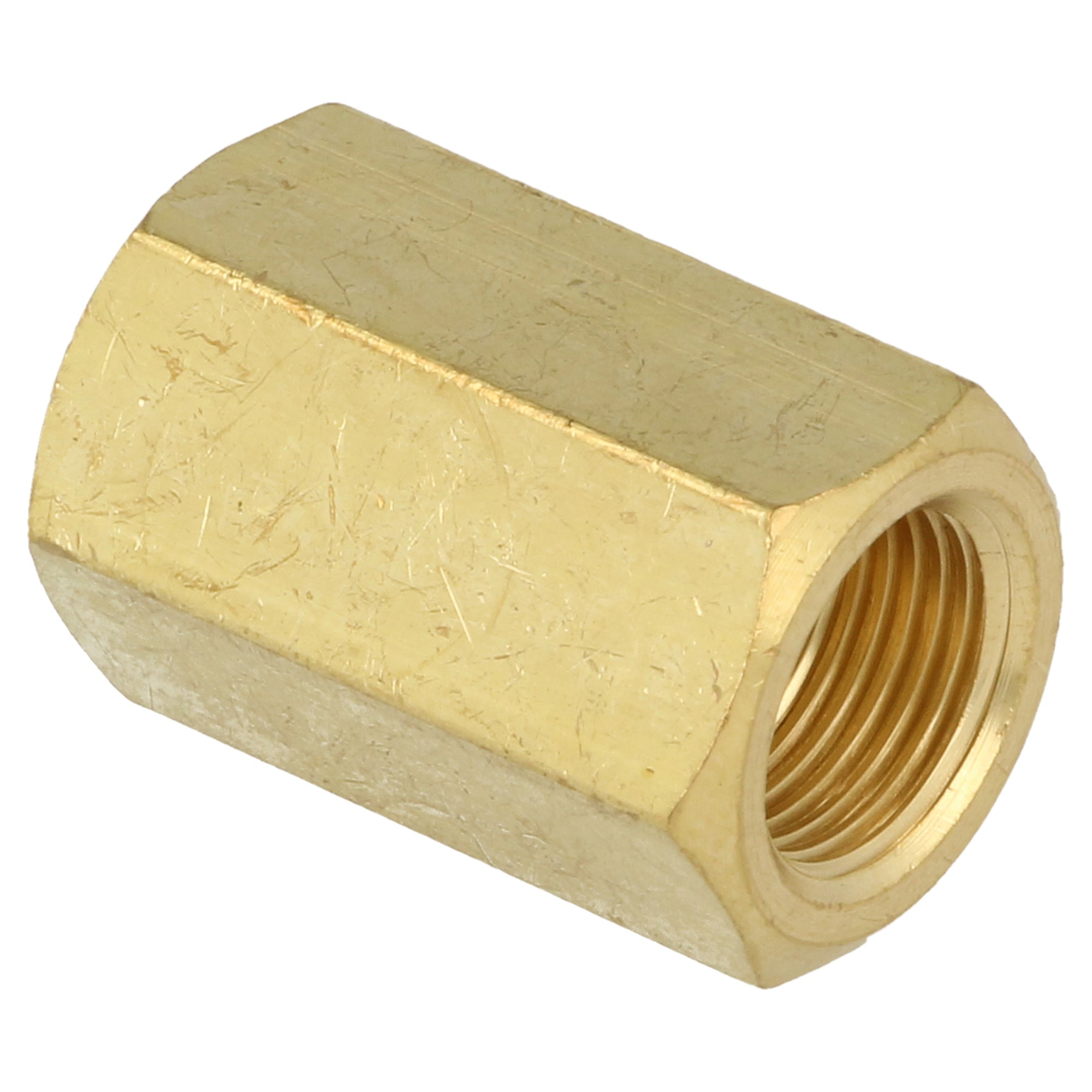 QSP Adapter Verbinder für Bremse Messing M12x1.0 auf M10x1.0 konvex Female