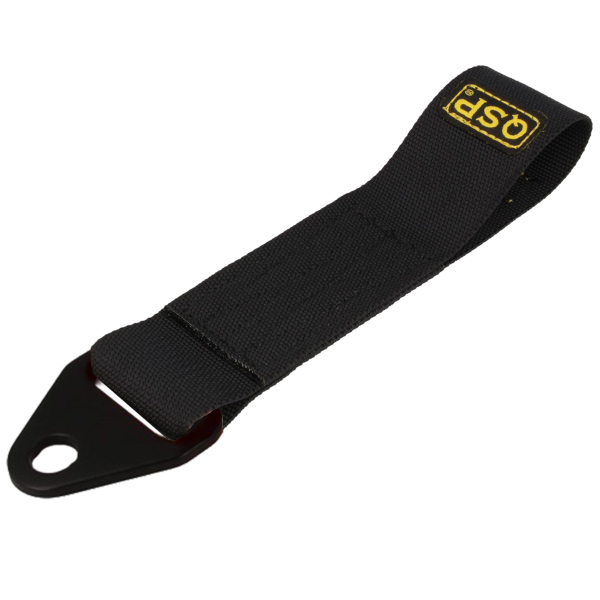 QSP Heavy Duty Abschleppschlaufe schwarz 20 cm FIA