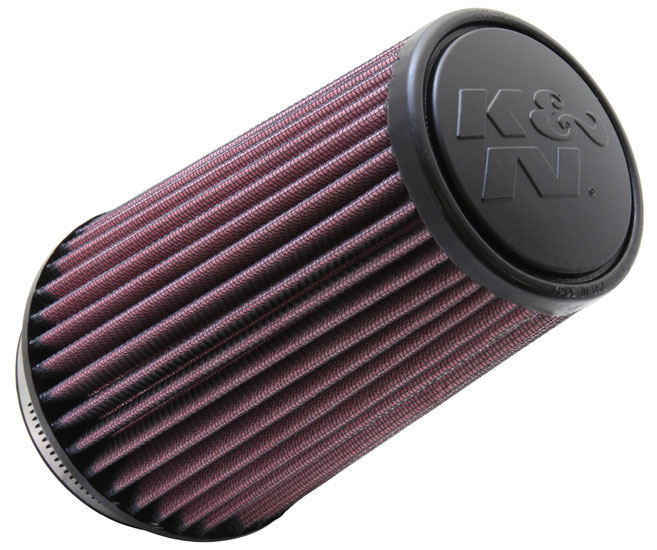 K&N RU-3130 HIGH-FLOW Sportluftfilter 89mm 3,5 Zoll Anschluss 178mm hoch konisch rot