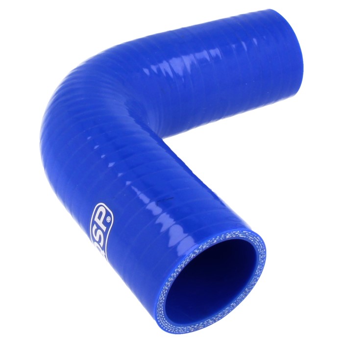 QSP Silikonschlauch - 90° Bogen - 51mm (Kraftstoff- und ölbeständig) - Blau